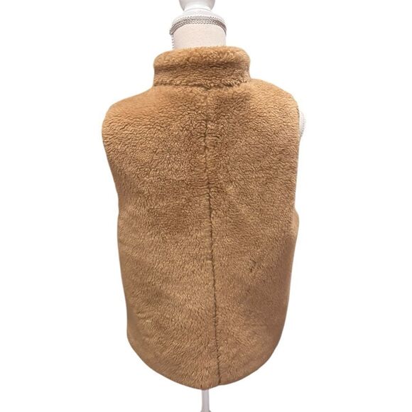 J.Crew Plush Fleece Excursion Vest Cognac Style E1535 M - Picture 4 of 8